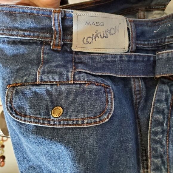 Vintage 90's Mom Jeans Rib cage High Waisted Size 36" 100% Cotton. - Picture 9 of 13